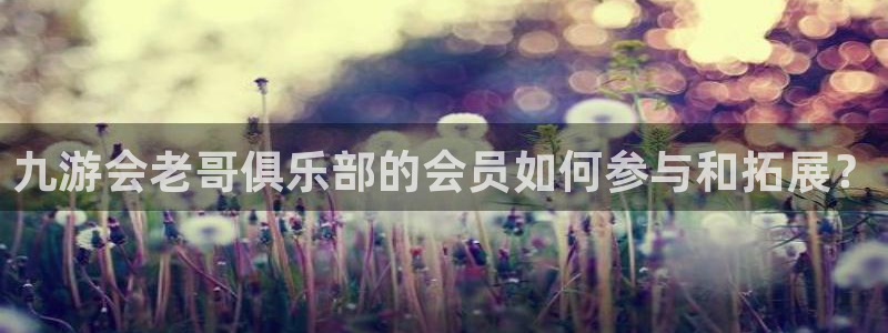 上海乐天堂fun汽车电子有限公司：九游会老哥俱乐部的会员如何参与和拓展？
