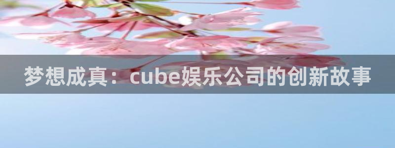 乐天堂fun体育eon：梦想成真：cube娱乐公司的创新故事